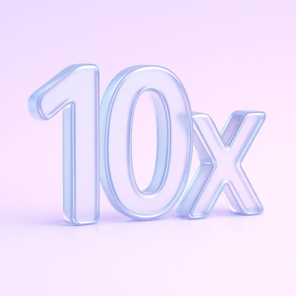 10x